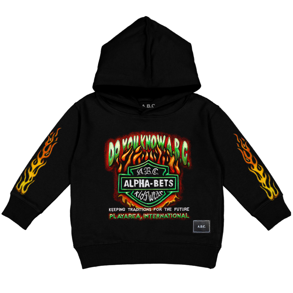 DO YOU KNOW ABC HOODIE (BLACK/GREEN)