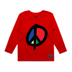WE WANT PEACE LONG SLEEVE (RED)